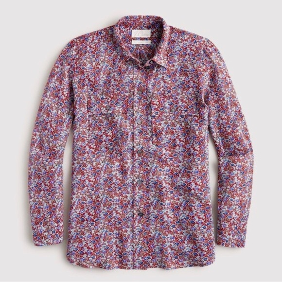 💕💐J. Crew Classic Fit Silk Shirt!💐💕 - Picture 2 of 9